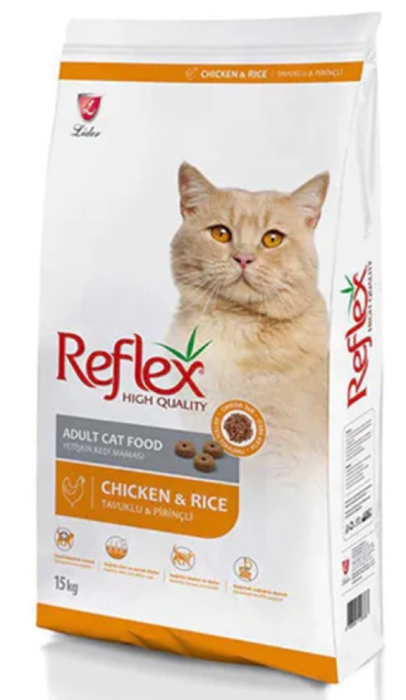 ريفلكس طعام جاف للقطط البالغة دجاج مع الأرز REFLEX ADULT CAT FOOD CHIC
