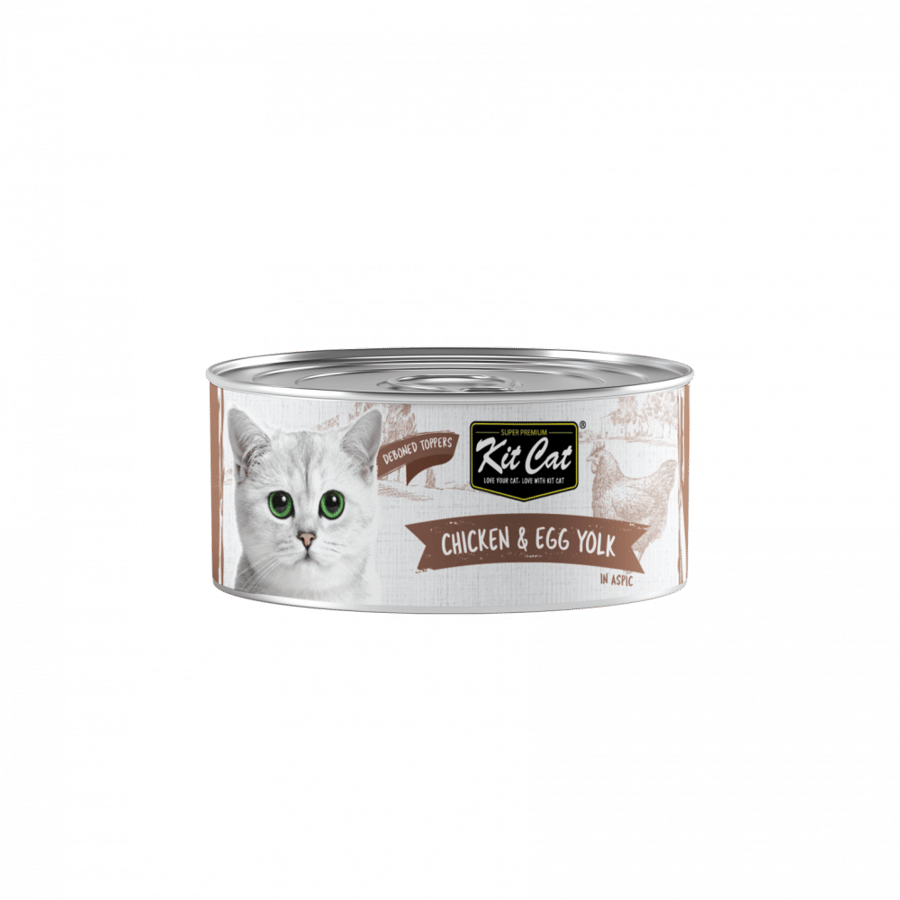 كت كات فيليه الدجاج مع صفار البيض طعام رطب للقطط Kit Cat