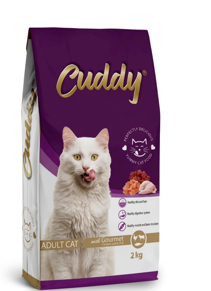 اكل جاف قطط دجاج ولحم وسمك20كیلو Cuddy - Dry food Adult cat