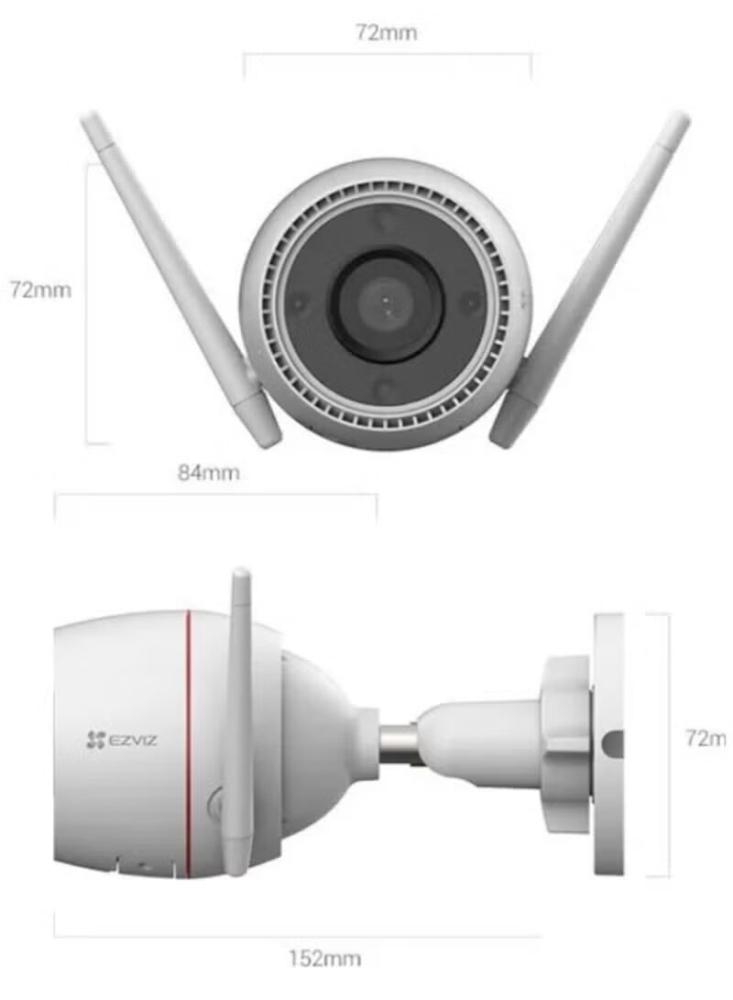 كاميرا Ezviz H3 (3MP) – كاميرا منزلية ذكية بدقة 2K مع واي-فاي