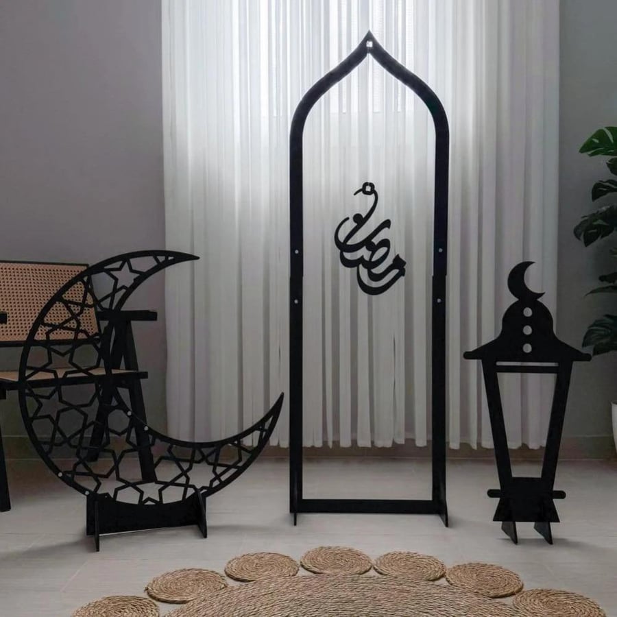3 ديكورات رمضانية أسود