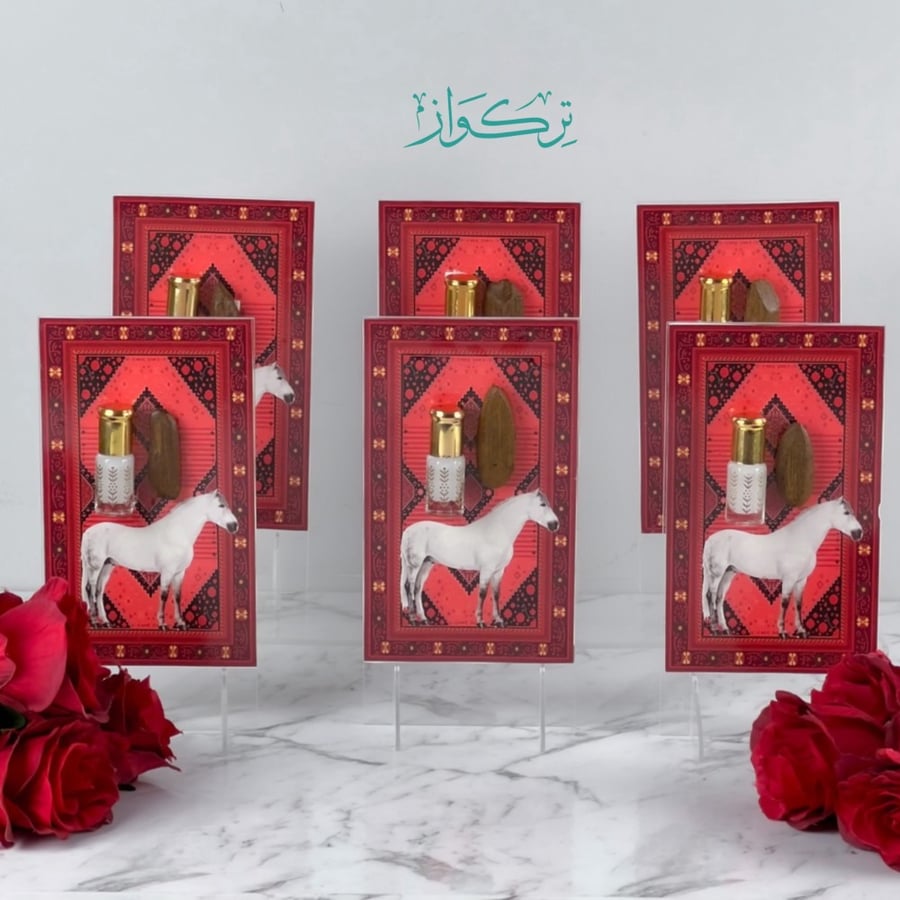 6 توزيعات مسك ابيض + كسرة عود
