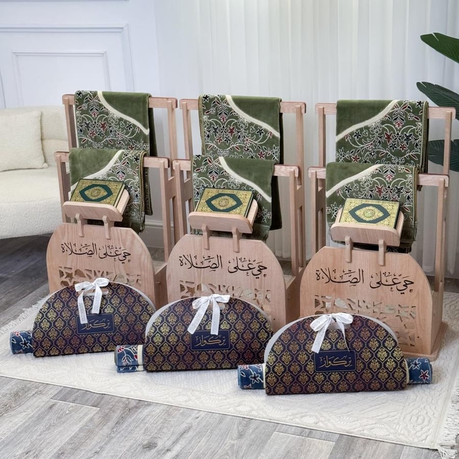 3 منظمات + 3 سجادات + 3 حامل هدية
