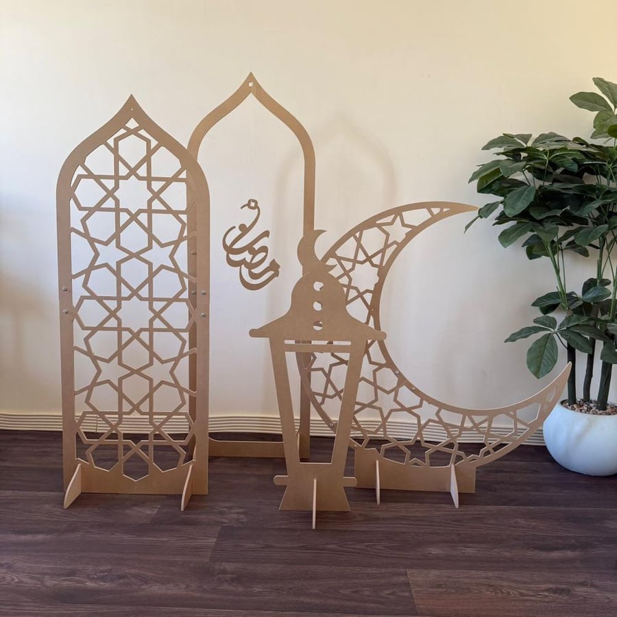 مجموعة ديكورات رمضان 4 قطع