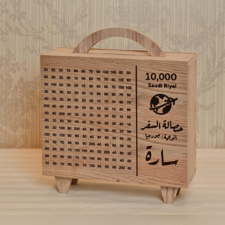 حصالة تحدي السفر - 10000