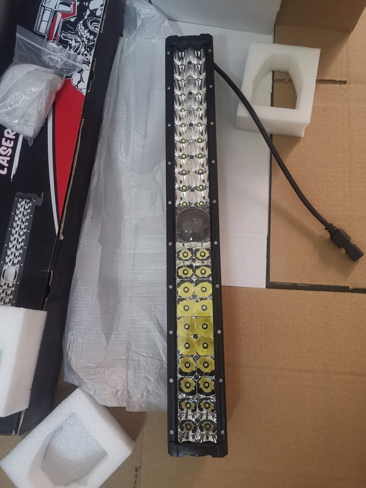 ليد بار (LED BAR) مقاس 23 إنش بجودة عالية شرايح الإنارة من osram مع عدسة ليزر