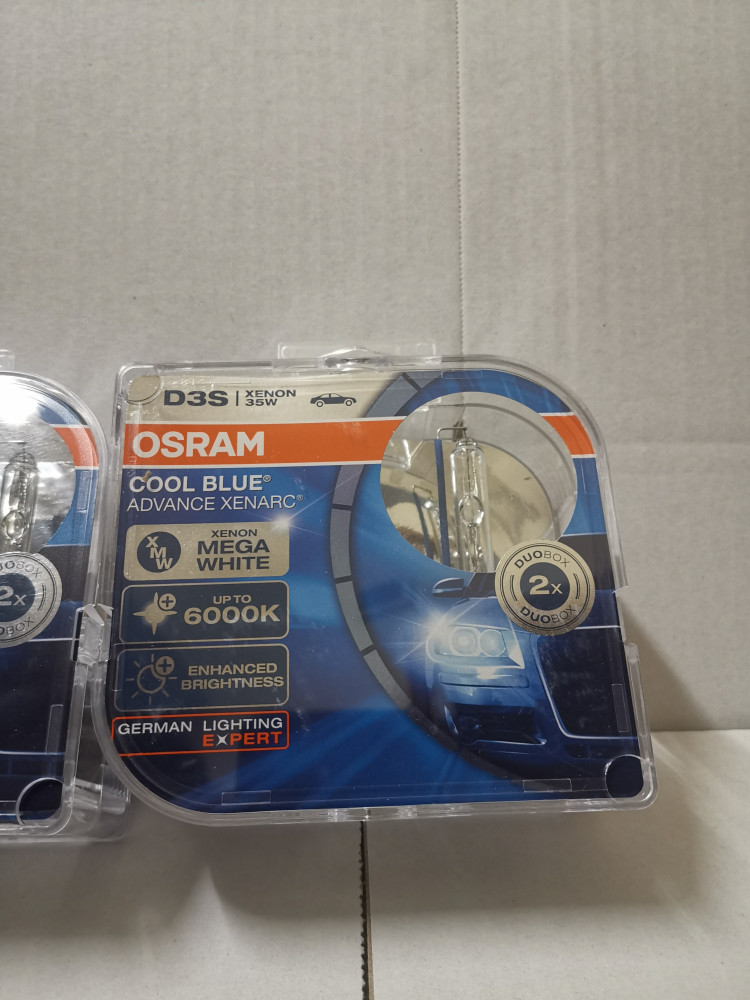 لمبات زينون أوسرام cool blue CBA 6000k الألمانية الأصلية
