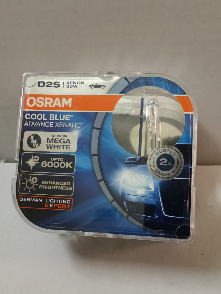 لمبات زينون أوسرام cool blue CBA 6000k الألمانية الأصلية