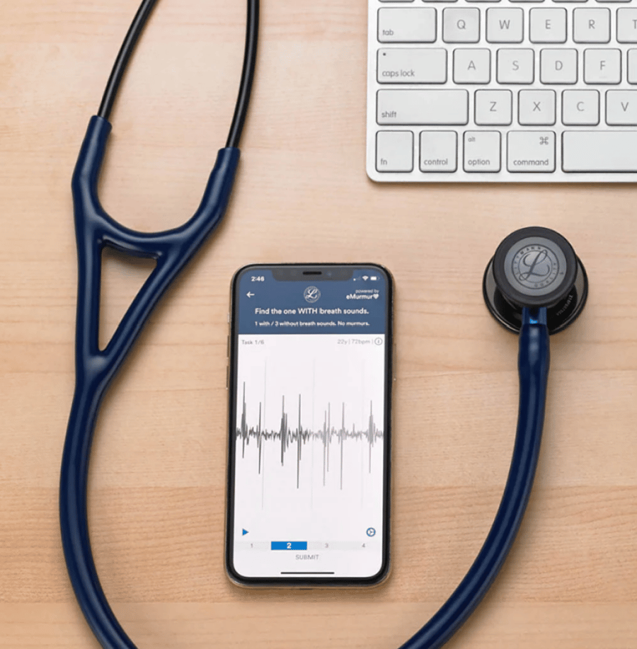 سماعة طبيب ليتمان كارديولوجي 4 الأصلية - Stethoscope - Littmann Cardiology IV Navy Edition 6168