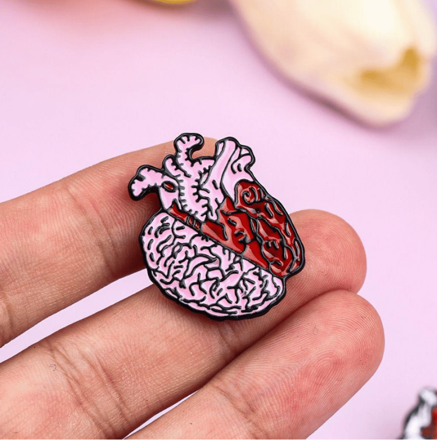 Brain-Heart Pin