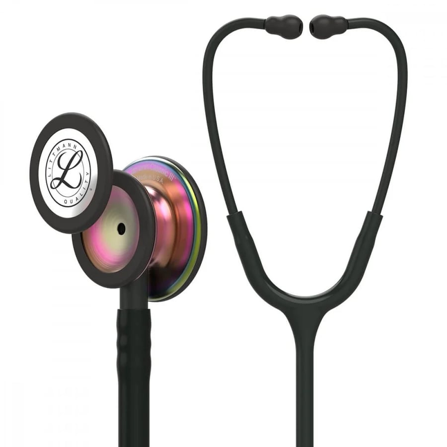 سماعة طبيب ليتمان - Littmann Classic 3 Black Rainbow limited Edition