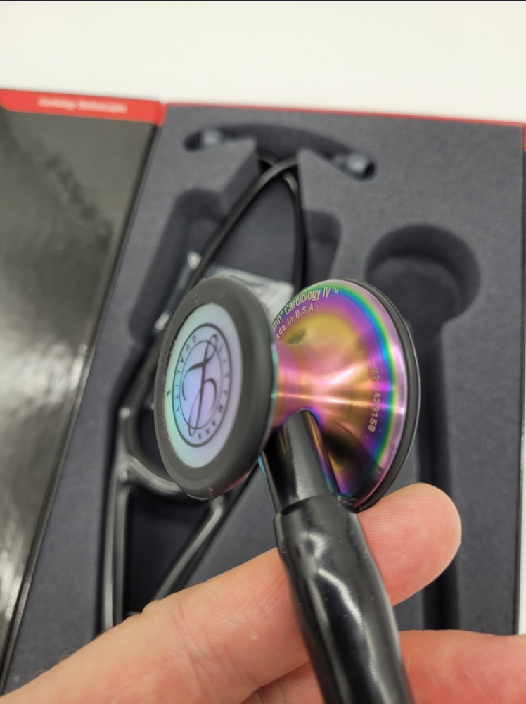 سماعة طبيب ليتمان كارديولوجي 4 الأصلية - Stethoscope - Littmann Cardiology IV Rainbow Edition 6165