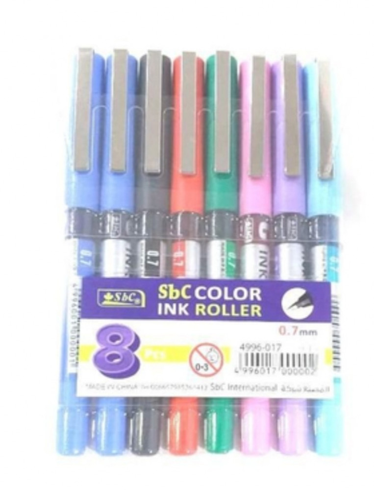 طقم 8 لون قلم سائل 0.7 SBC