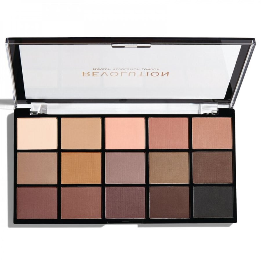 باليت ظلال عيون ريفوليوشن لوديد 15 لون Basic Mattes