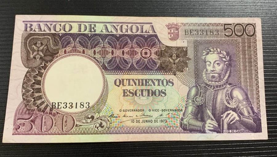 500 اسكيدو انجولا تحت احتلال البرتغال 1973 م