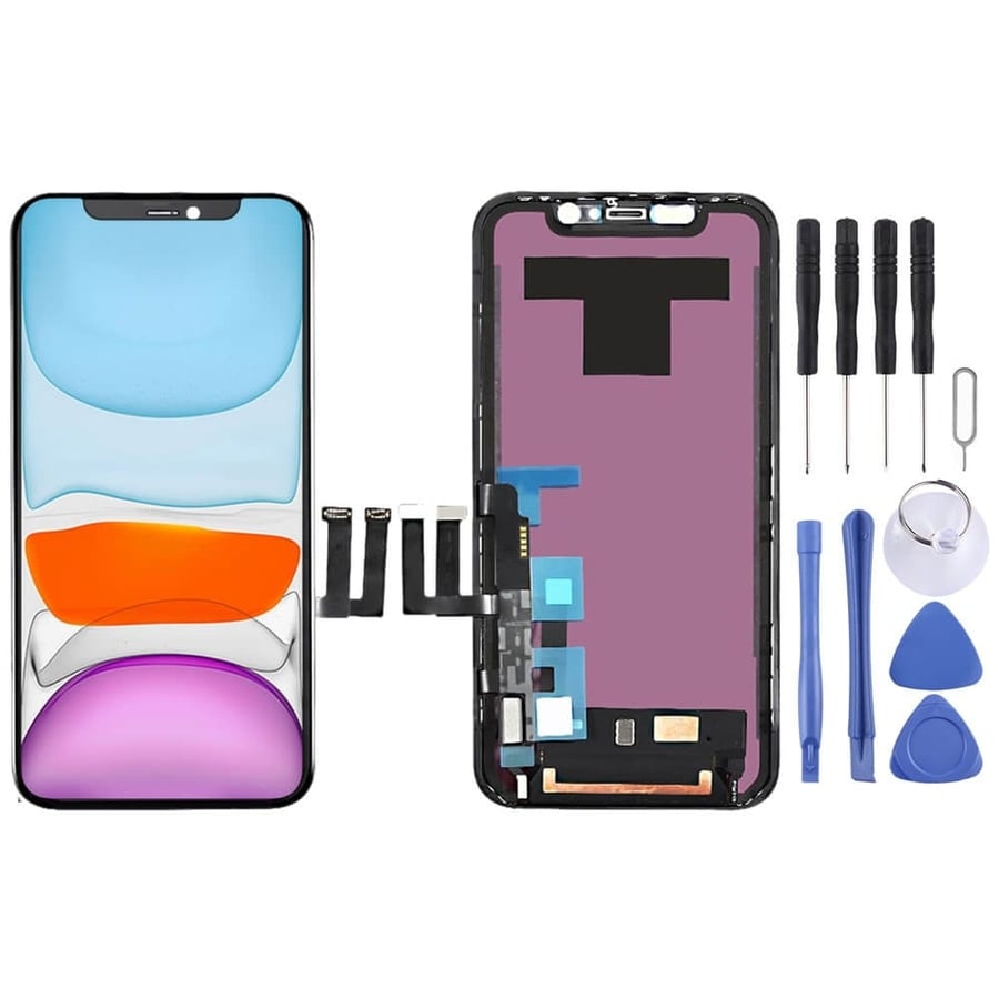 LCD Screen and Digitizer Full Assembly with Frame for iPhone 11