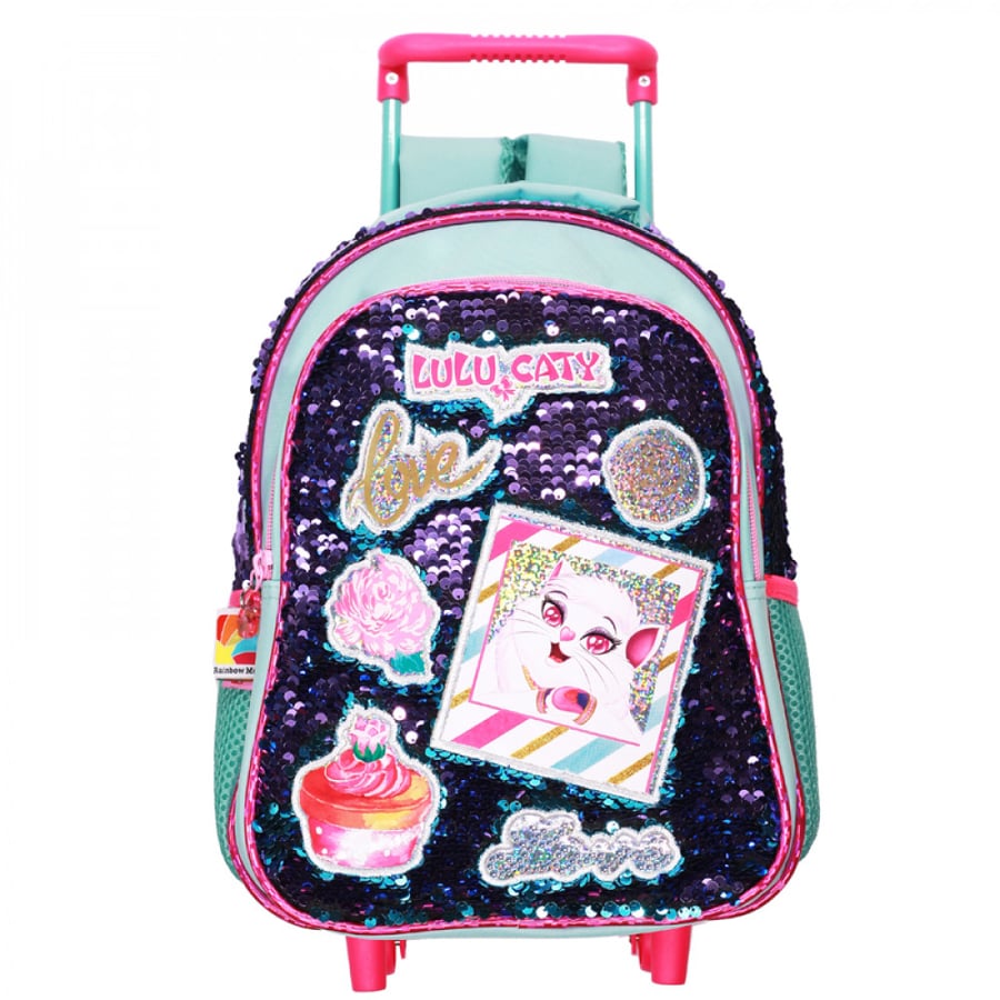 شنطة ترولي,لولوكاتي,trolley bag,lulu caty,قرطاسية,bag,مقلمية