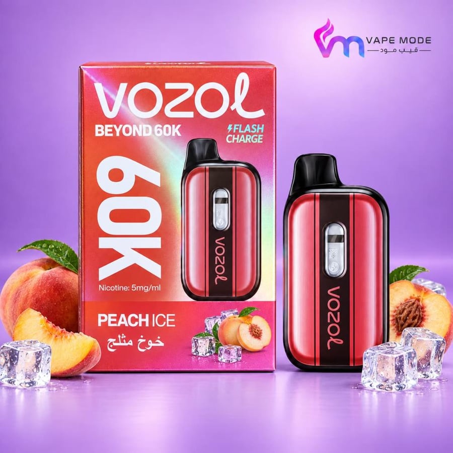 سحبة فوزول بيوند 60000 خوخ ايس VOZOL BEYOND 60K Peach Ice