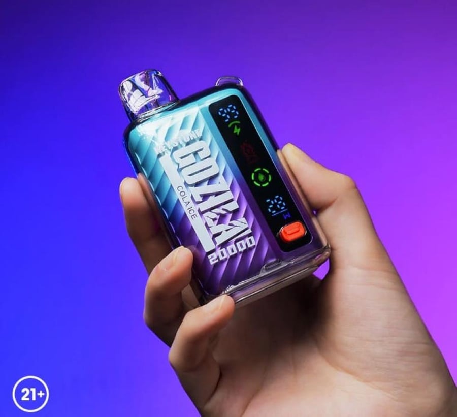 سحبة قوزيلا 20000 سحبة خوخ ايس GOZILA 20000 PUFFS PEACH ICE