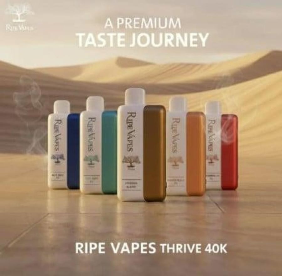 سحبة رايب فيب ثرايف 40 الف موشة عنب ايس Ripe Vapes THRIVE 40K Puffs GR