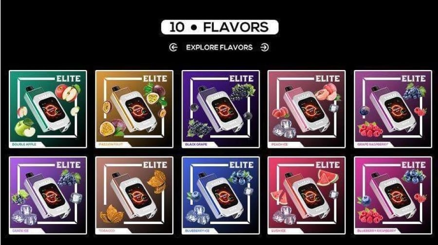 بود مزاج ايليت جاهز نكهة عنب اسود 20000 موشة - MAZAJ ELITE POD BLACK G