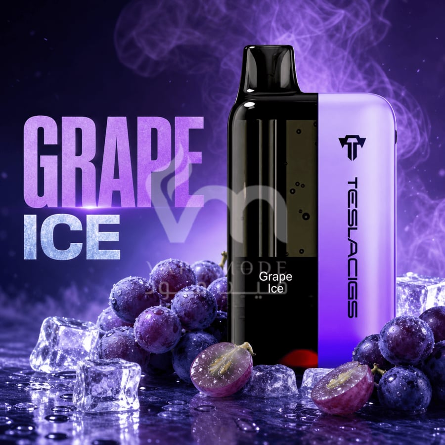 تسلا بار اكس تي 20 الف سحبة عنب ايس TESLA BAR XT 20K PUFFS GRAPE ICE