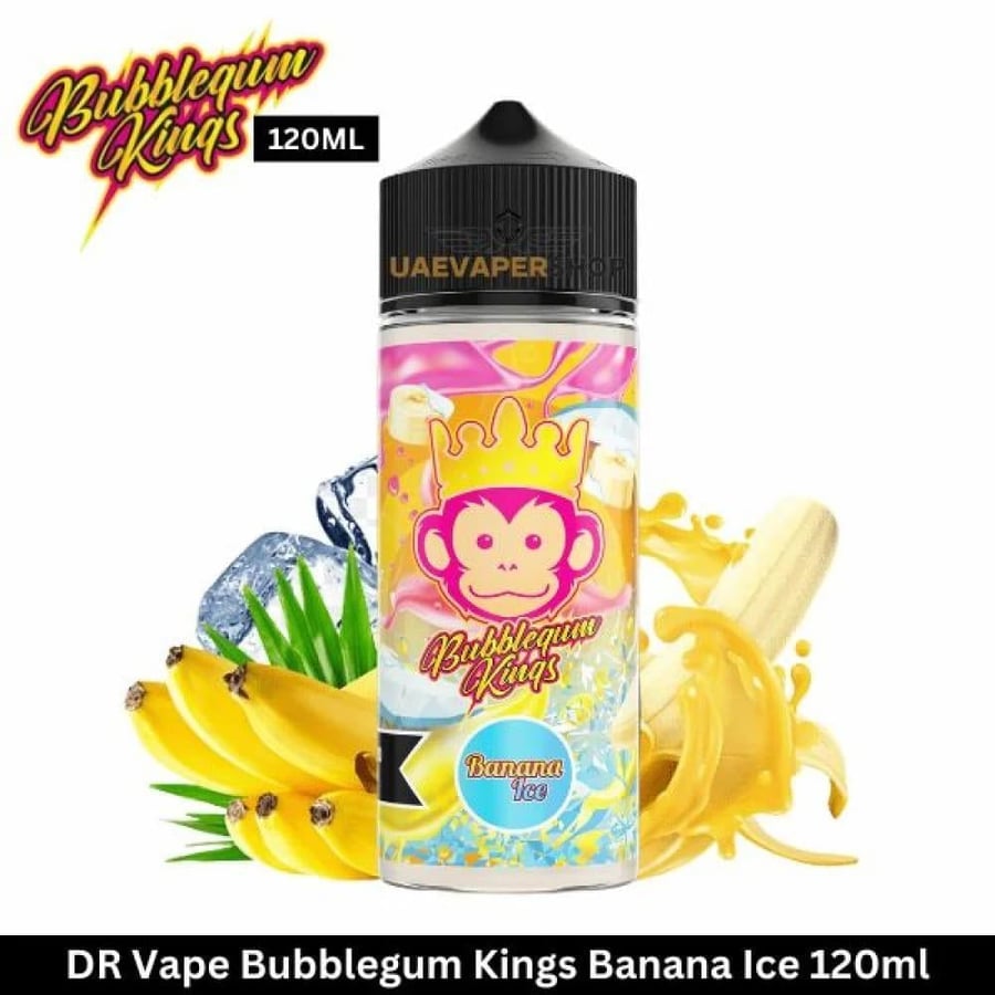 نكهة دكتور فيب ببل قم موز ايس 120 مل Dr VAPE BUBBLEGUM BANANA ICE 120M