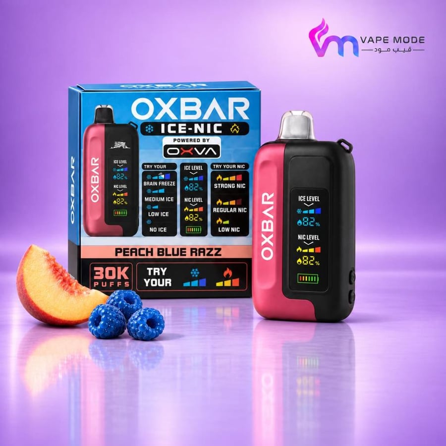 سحبة أوكس بار 30000 خوخ وتوت OXBAR Peach Blue Razz