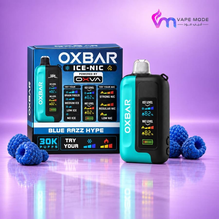 سحبة أوكس بار 30000 توت هايب OXBAR Blue Razz Hype