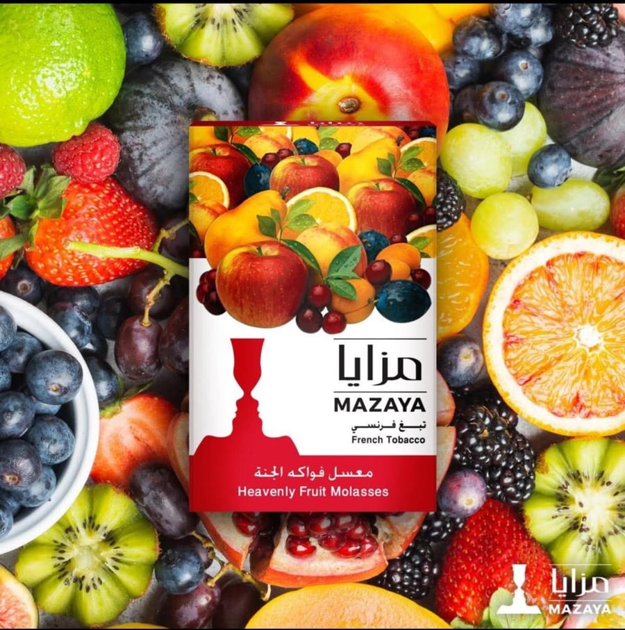 معسلات شيشة مزايا بنكهة فواكة الجنة الشكل القديم mazaya HEAVENLY FRUIT