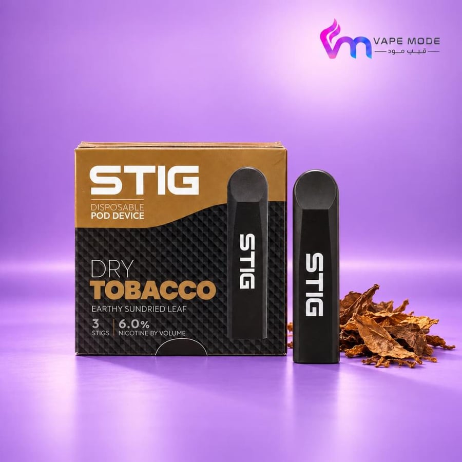 1. سحبة فيجود ستيج دراي توباكو 3 أجهزة VGOD STIG Dry Tobacco