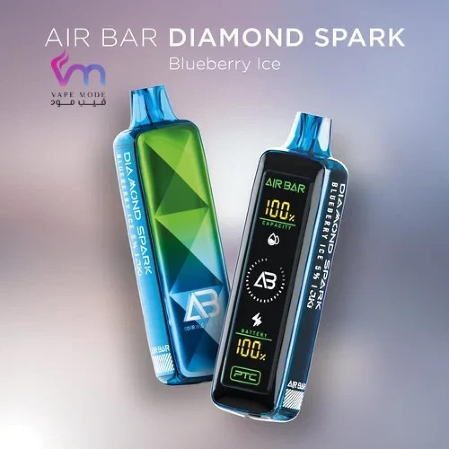 اير بار دايموند سبارك 15 الف سحبة بلوبيري ايس AirBar Diamond Spark 15K