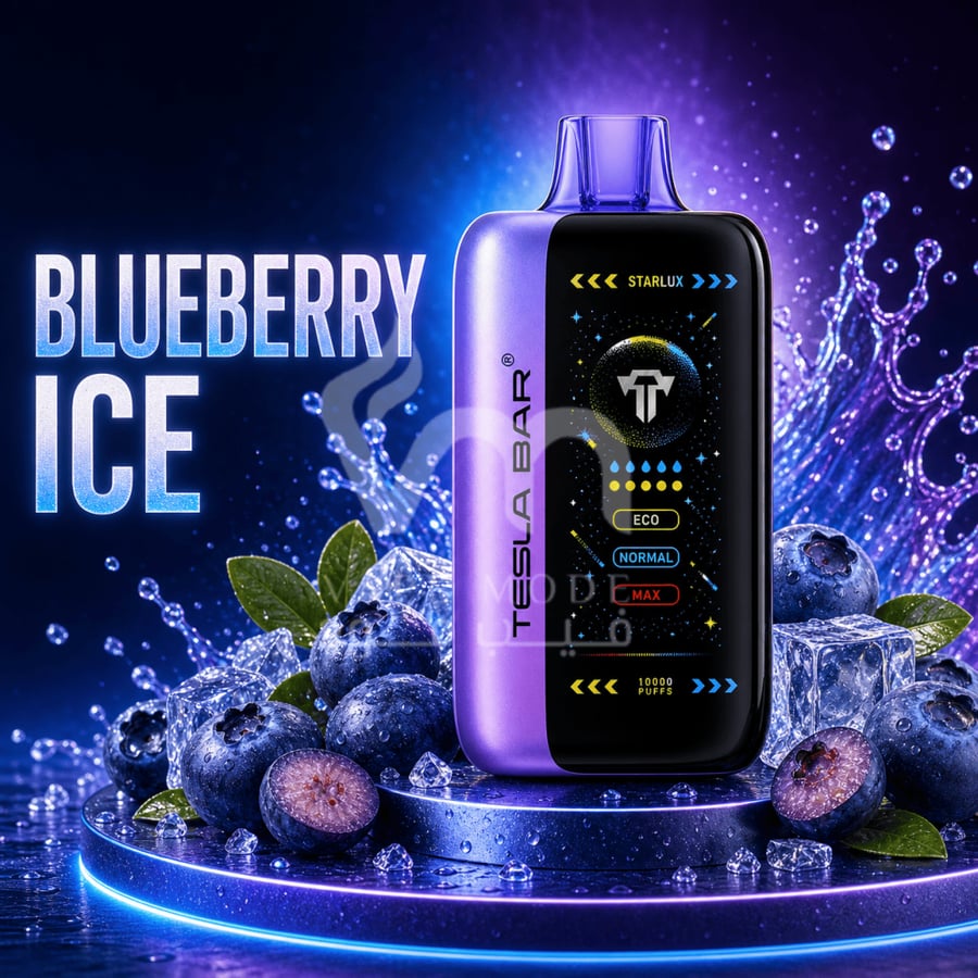 تسلا بار اكس تي 40 الف سحبة بلوبيري ايس TESLA BAR XT 40k PUFFS BLUEBER