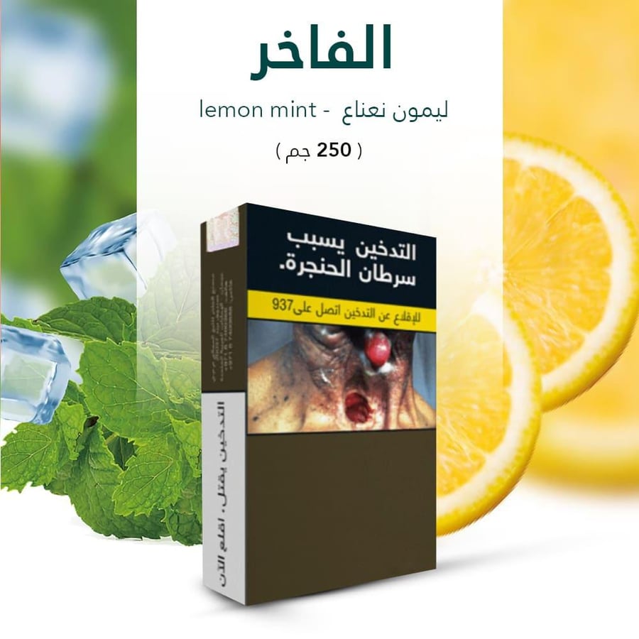معسل شيشة الفاخر بنكهة ليمون نعناع ALFAKHER molasses lemon mint