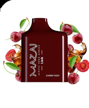 بودات مزاج 8500 سحبة كرز كولا MAZAJ LINK POD 8500 PUFFS Cherry Fizzy