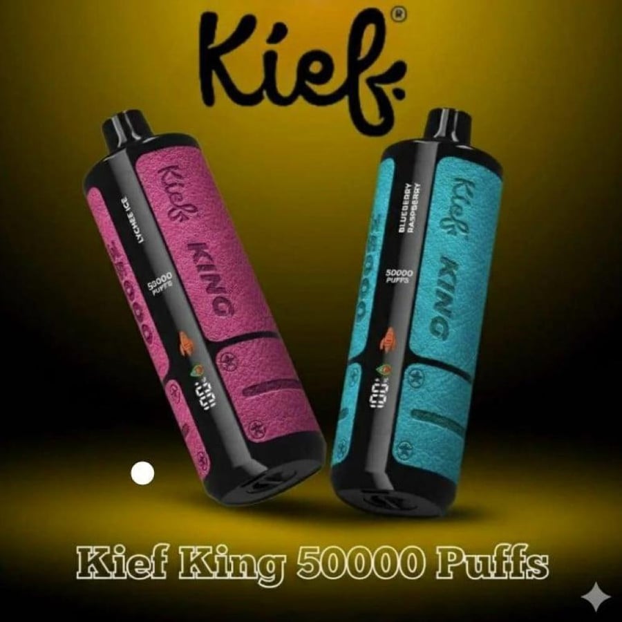 شيشة كيف كينق 50000 سحبة معسل تفاحتين KIEF KING 50K PUFFS double apple