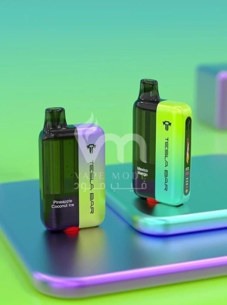 تسلا بار اكس تي 20 الف سحبة خوخ ايس TESLA BAR XT 20K PUFFS PEACH ICE