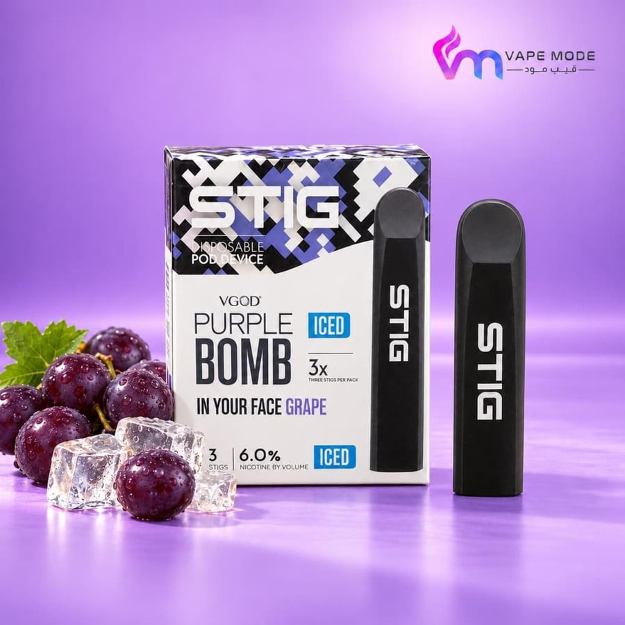 سحبة فيجود ستيج بيربل بومب آيس VGOD STIG Purple Bomb Iced