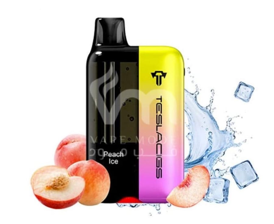 تسلا بار اكس تي 20 الف سحبة خوخ ايس TESLA BAR XT 20K PUFFS PEACH ICE