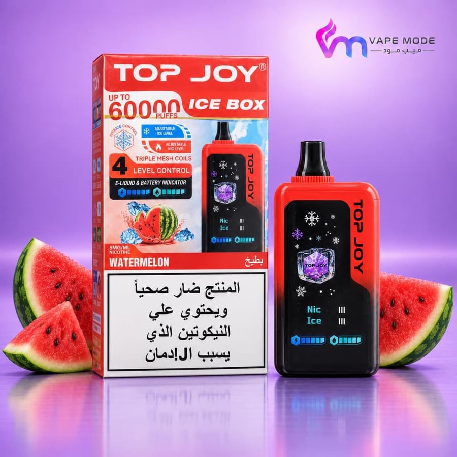 سحبة TOP JOY ICE BOX 60000 بنكهة البطيخ
