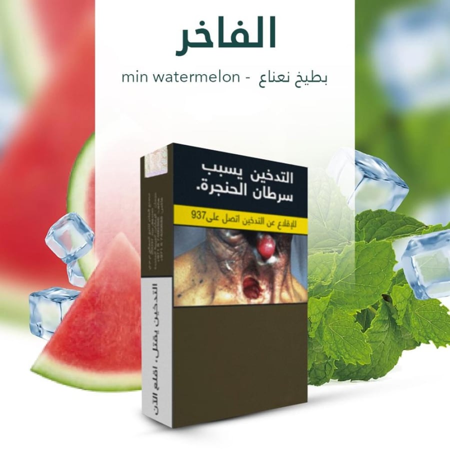 معسل شيشة الفاخر بنكهة بطيخ نعناع ALFAKHER molasses watermelon mint