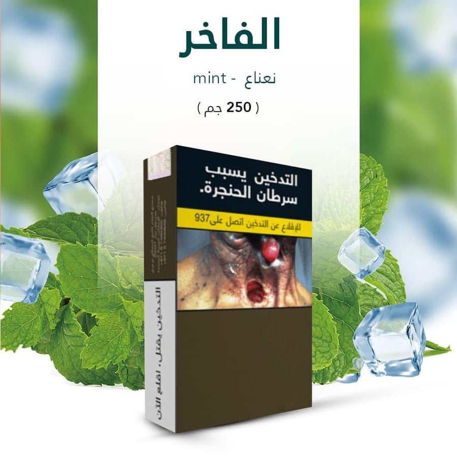 معسل  شيشة الفاخر بنكهة نعناع ALFAKHER molasses mint