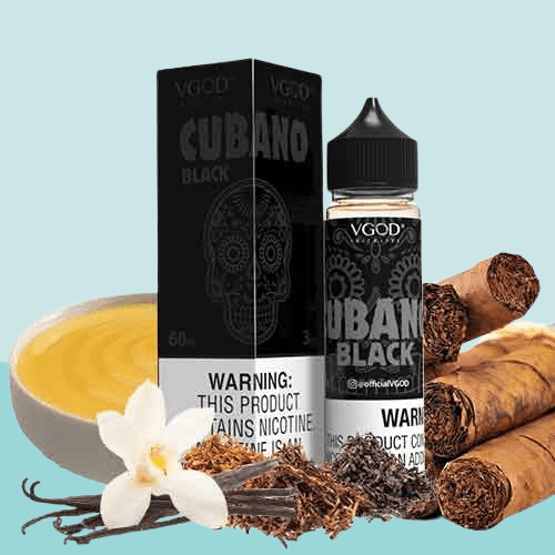 نكهة فيقود بطعم السيجار الكوبي بالكريمة 60مل VGOD CUBANO BLACK 60ML
