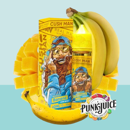 نكهة ناستي كاش مان بطعم مكس المانجو والموز 60 مل NASTY CUSH MAN MANGO