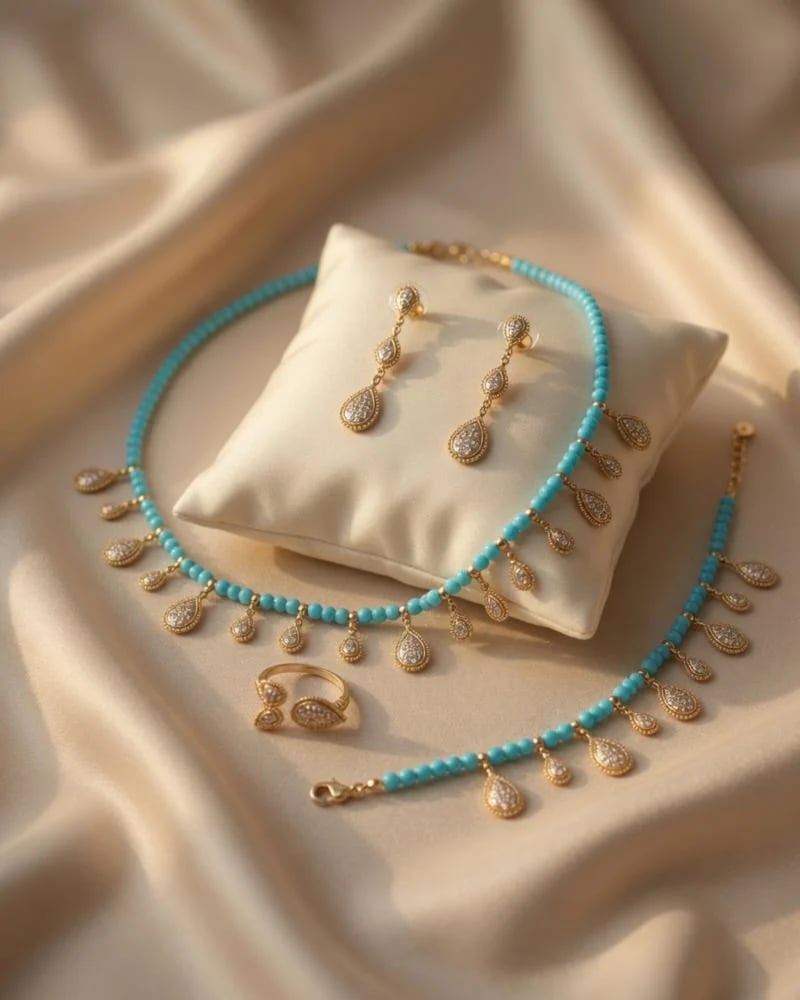 طقم إكسسوارات نسائي فاخر
