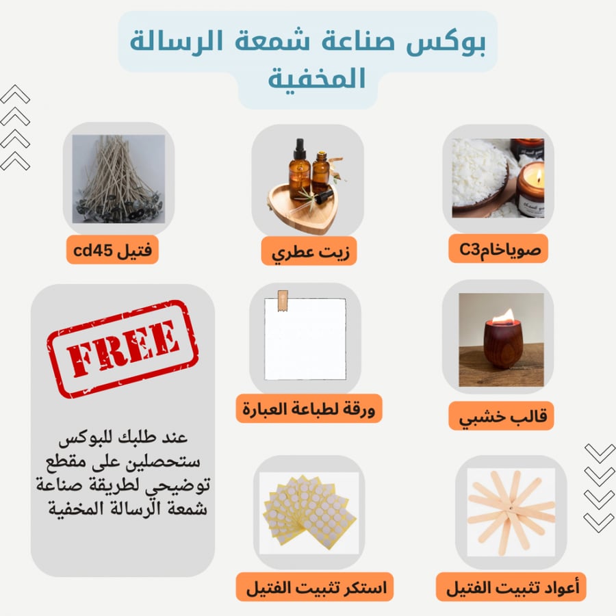 بوكس صناعة شمعة الرسالة المخفية