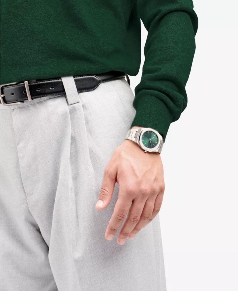 D1 MILANO Scarabeo Ultra Thin Bracelet 40mm Stainless Steel Quartz Watch