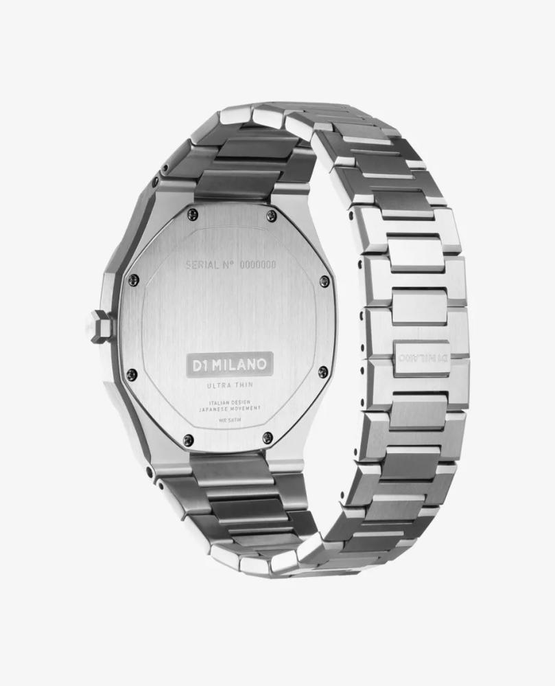 D1 MILANO Scarabeo Ultra Thin Bracelet 40mm Stainless Steel Quartz Watch
