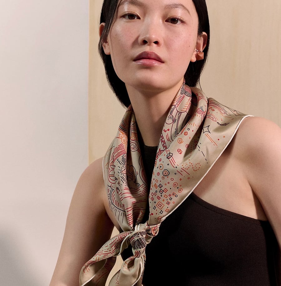 Hermès Please Hold The Line scarf 90