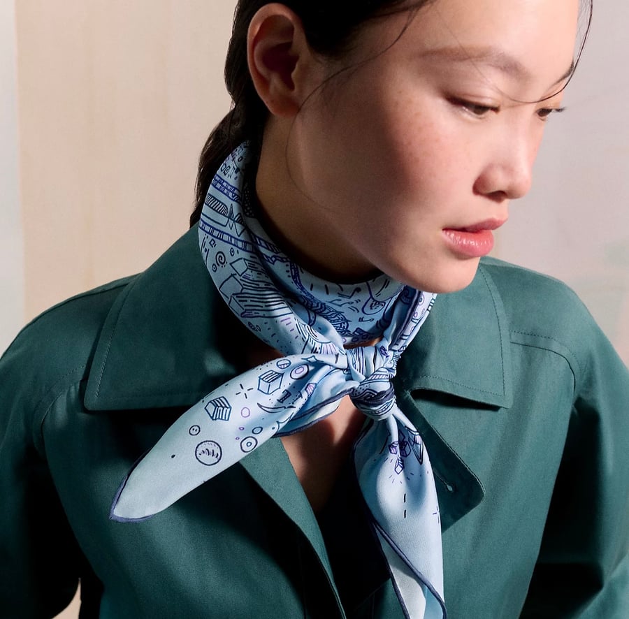 Hermès Please Hold The Line scarf 90